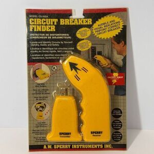 Sperry Circuit Breaker Finder Model CS-500A With Audible Visual Indicator Yellow